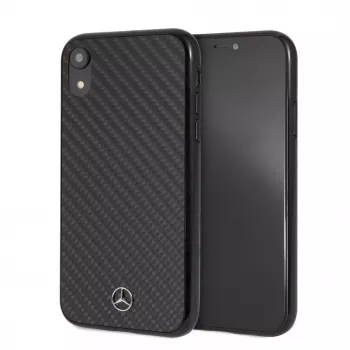 Mercedes-Benz Apple iPhone XR Hard Case Real Carbon Fiber Black