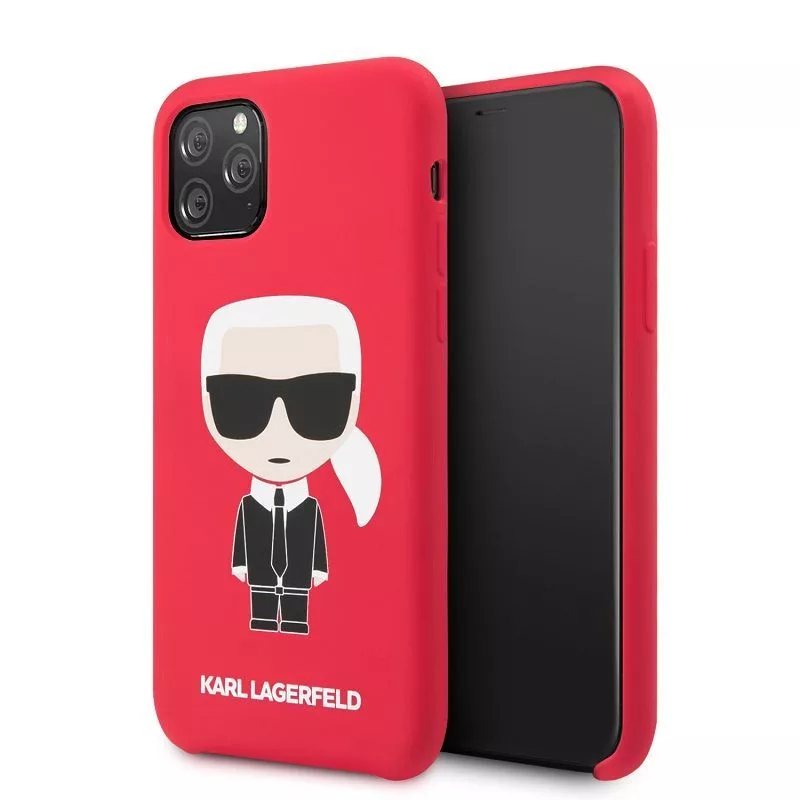 Karl Lagerfeld Iconic Body Cover, skirta Apple iPhone 11 Pro – Raudona