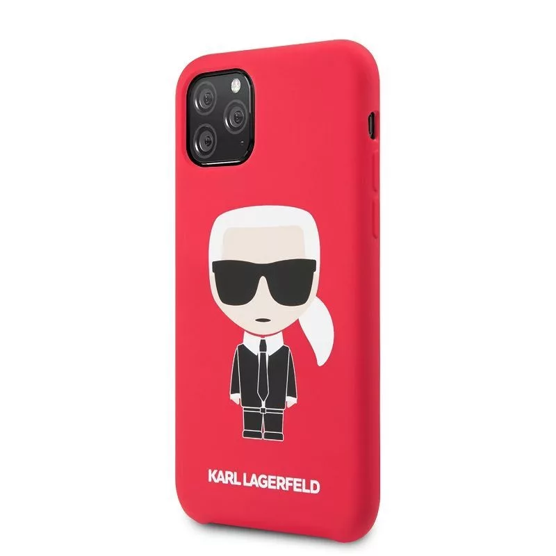 Karl Lagerfeld Iconic Body Cover, skirta Apple iPhone 11 Pro – Raudona