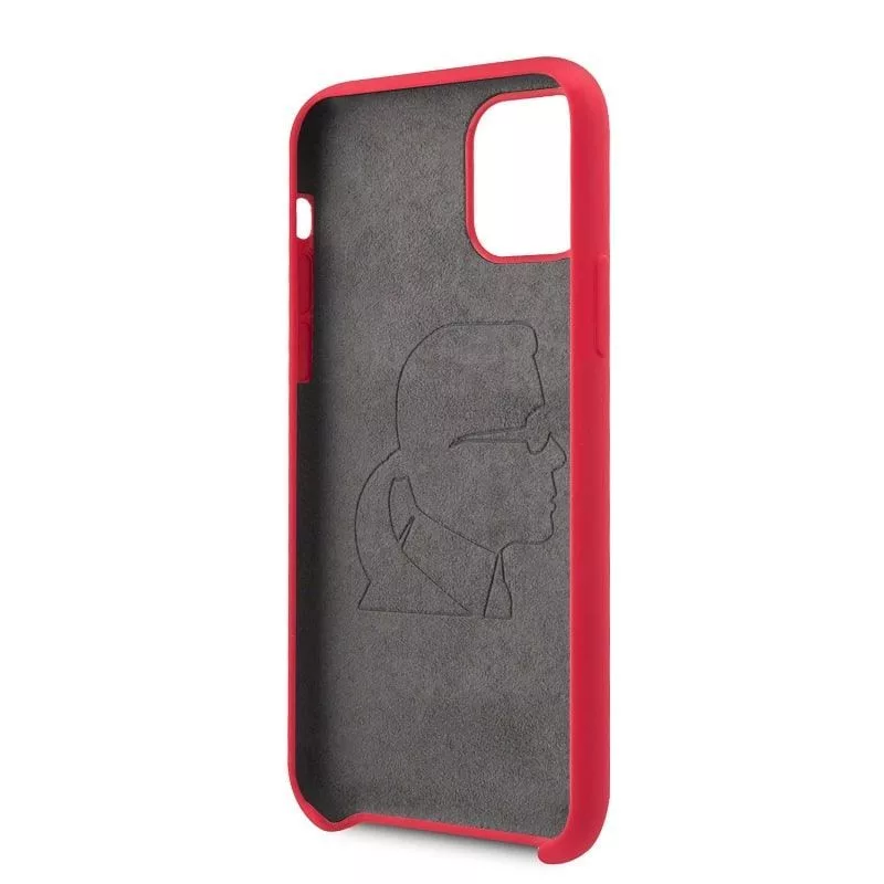 Karl Lagerfeld Iconic Body Cover, skirta Apple iPhone 11 Pro – Raudona