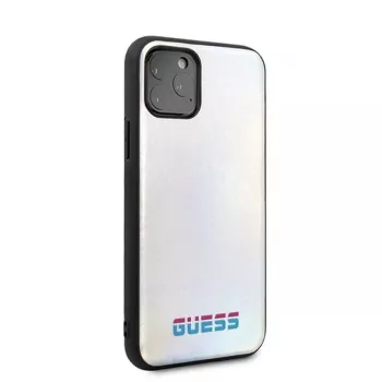 Guess Apple iPhone 11 Pro Iridescent Cover sidabrinis