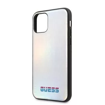 Guess Apple iPhone 11 Pro Iridescent Cover sidabrinis