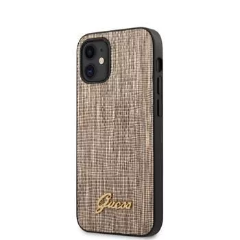 Guess Apple iPhone 12 mini 5,4 col. Lizard Cover Gold