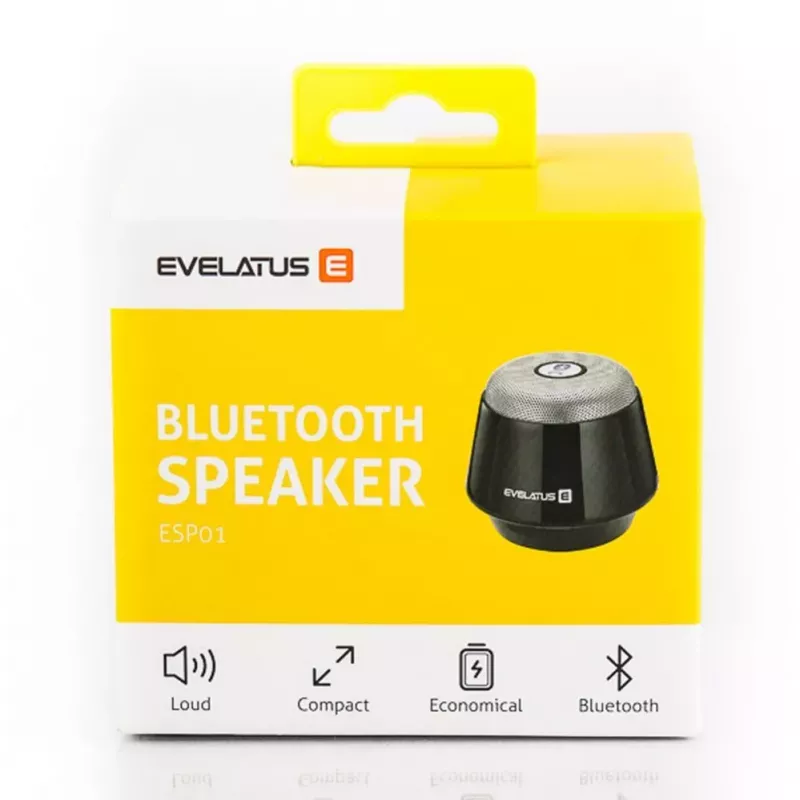 Evelatus Bluetooth Speaker ESP01 Juodos spalvos