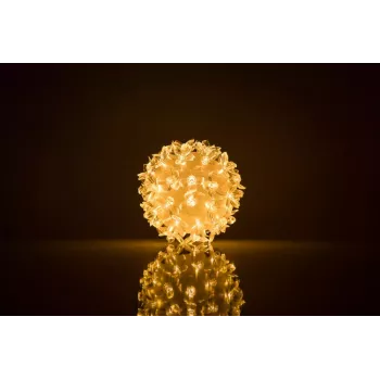 ILIKE Bumba ar puķēm RS-208 50LED D-11cm Warm White Dekoratyvinis LED Šviesos Rutulys