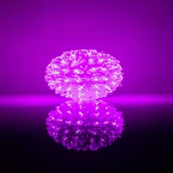 iLike Bumba ar puķēm RS-214 80LED D-13cm Purple Dekoratyvinė LED lemputė