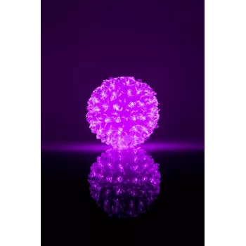 iLike Bumba ar puķēm RS-214 80LED D-13cm Purple Dekoratyvinė LED lemputė