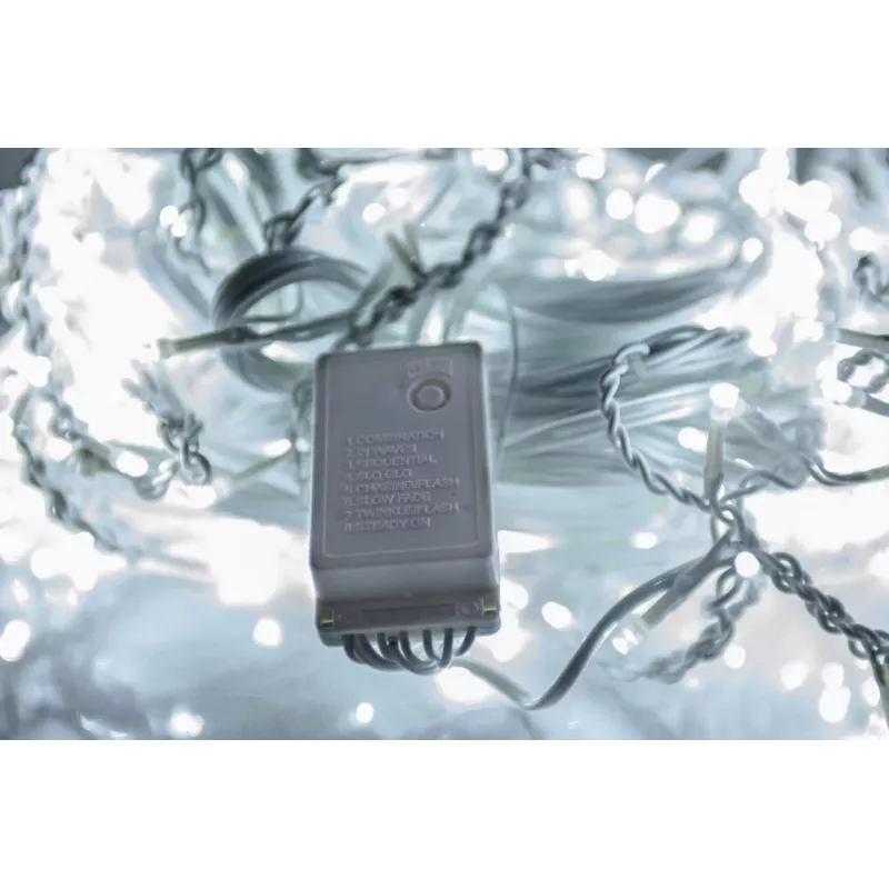 iLike RS-100W 100 LED 5m Baltos LED girliandos IP44