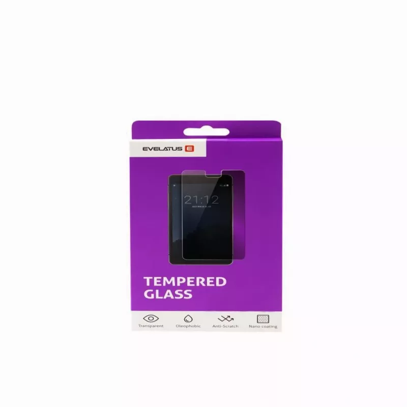 EVELATUS Grūdinto stiklo apsauga Samsung Galaxy S7 Edge G935 lenktam 3D kraštui Juoda