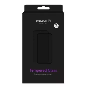 Evelatus Apple iPhone 7/8/SE2020/SE2022 2.5D Full Cover Japan Glue Glass Anti-Static Screen Protector Black
