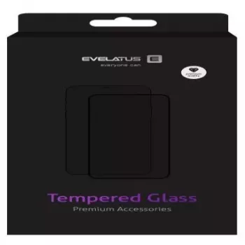 Evelatus Apple iPhone 7/8/SE2020/SE2022 0.33mm Flat Clear Tempered Glass Screen Protector with Japanese Glue, Anti-Static