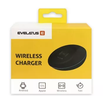 Evelatus Universal EWC01 belaidis įkroviklis juodas