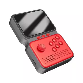 „GameBox M3“ 16 bitų nešiojama retro žaidimų konsolė su 900 žaidimų, 3 colių HD LCD / TV RCA laidu, raudona