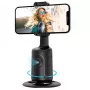 iWear P01 automatinis veido sekimo selfie stovas su trikoju ir išmaniojo telefono laikikliu, juodas