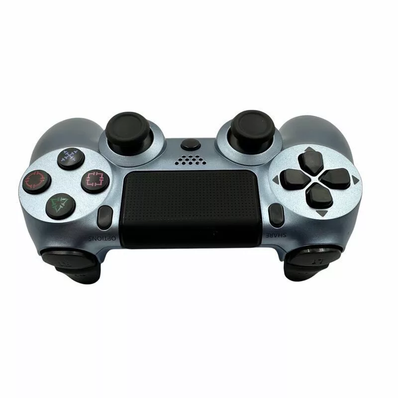 „GameBox P4“ belaidis vibracijos Bluetooth valdiklis, skirtas PlayStation 4 / PC / TV / TV Box, mėlynas perlamutrinis