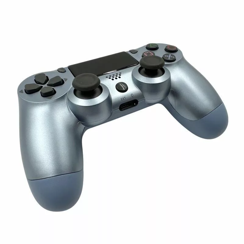 „GameBox P4“ belaidis vibracijos Bluetooth valdiklis, skirtas PlayStation 4 / PC / TV / TV Box, mėlynas perlamutrinis