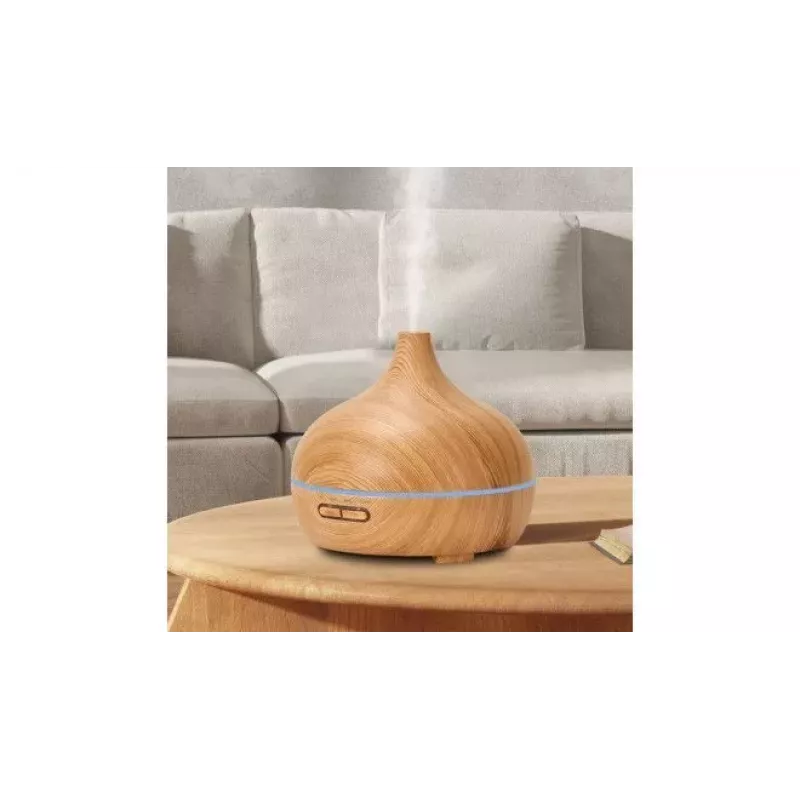 IVY D1 3-in-1 Aroma Diffuser - Humidifier - 10W Night Atmosphere Lamp 17cm / 500ml Light Wood