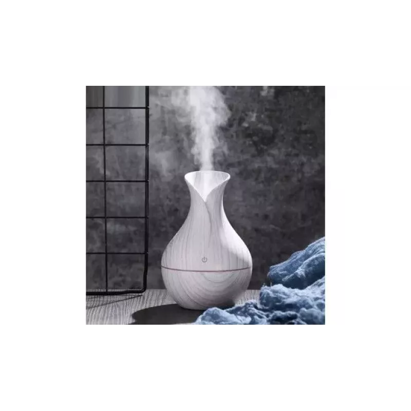 IVY D2 3-in-1 Aromadifuzorius - Drėkintuvas - 1,5 W Naktinė Atmosferos USB Lempa 11 cm / 300 ml Akmens Medis