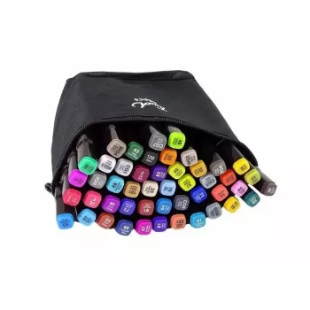 iLike Toy Super Set of 48pcs Color Markers with Zipper Carrying Bag