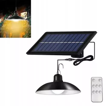 Elight Garden Decor Solar IP65 LED Solo Hanging Lamp (14.8x6.4cm) su tamsos jutikliu ir nuotolinio valdymo pulteliu