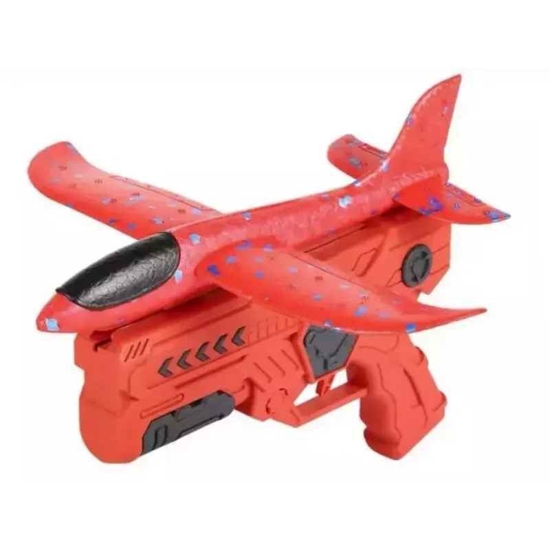 Kiddyz Styrofoam Airplane Gun Launcher su sklandytuvu – patvarus ir lengvas žaislas