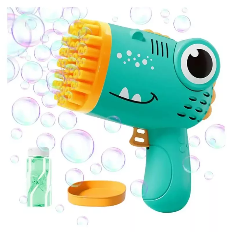 Kiddyz Bubble Gun 40 Hole Soap Bubble Gun with Bottle Holder