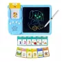 Kiddyz Mokomasis Planšetinis Kompiuteris su 112 Kalbančių Kortelių ir 8,5 colio LCD Rašymo Planšete, USB Įkraunamas Edukacinis Žaislas Vaikams nuo 3 iki 8 Metų