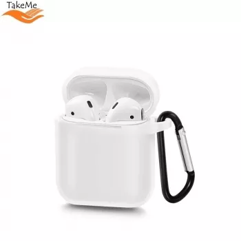 TakeMe Apple Ultra-thin Soft Silicone Protective Case for AirPods White