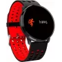 iWear M9 Round Smart & Fit Watch su pilnu liečiamu 1,3 colio IPS ekranu, medijos valdymu, širdies ritmu, kraujospūdžiu, juoda