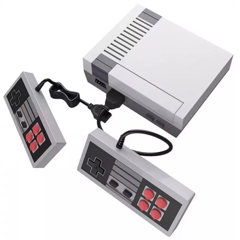 GameBox R6 8-Bit Retro TV AV RCA Analog Game Console su dviem valdikliais ir 620 įtaisytų žaidimų