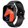 iWear WS78 Plus 2,0 colio Infinite Display Aliuminio-Ceraminis Dvigubo BT Skambučių išmanusis laikrodis Širdies ritmo monitorius Juodas