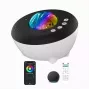 Elight J1 Aurora Projector su atmosferos garsais ir Bluetooth garsiakalbiu, išmanusis Wi-Fi Bluetooth valdymas per programėlę, baltas