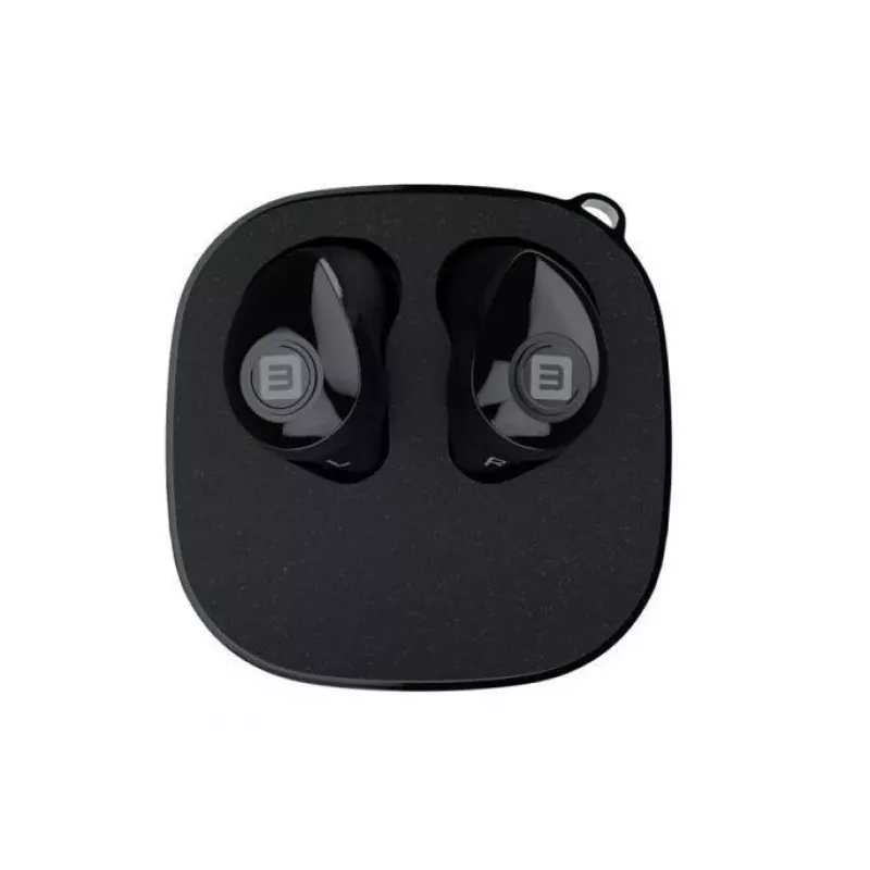 EVELATUS EBE01BK True Wireless Stereo In-Ear Bluetooth 5.0 ausinės su įkrovimo dėklu, IPX4, juodos