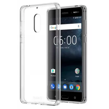 Evelatus Nokia 6.1 2018 skaidrus silikoninis dėklas 1,5 mm TPU permatomas