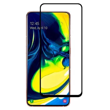 Evelatus Samsung Galaxy A80 2.5D Full Cover Japan Glue Glass Anti-Static Screen Protector