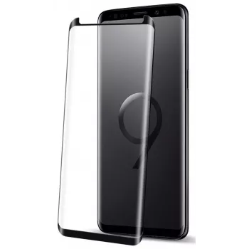 Evelatus Samsung Galaxy S9 Plus 3D Full Glue Curved Aluminosilicate Glass 9H (0,26mm) + Camera Protector