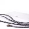 Evelatus Samsung Galaxy A70 Dėklas su Virve Juodos Juostelės Skaidrus