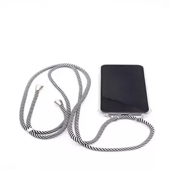 Evelatus Apple iPhone Xs MAX Case with Rope Black Stripes Transparent