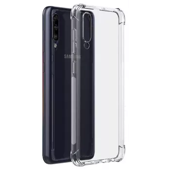 EVELATUS Samsung Galaxy A30s TPU 1,5mm Military Shockproof Silicone Case Transparent