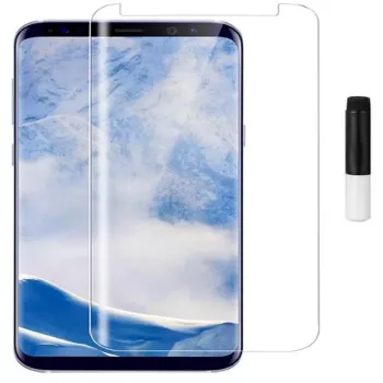 EVELATUS Samsung Galaxy S9 Plus skaidrus stiklo UV ekrano apsauga su skystais klijais
