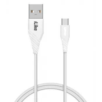 iLike įkrovimo laidas Type-C ICT01 Baltas