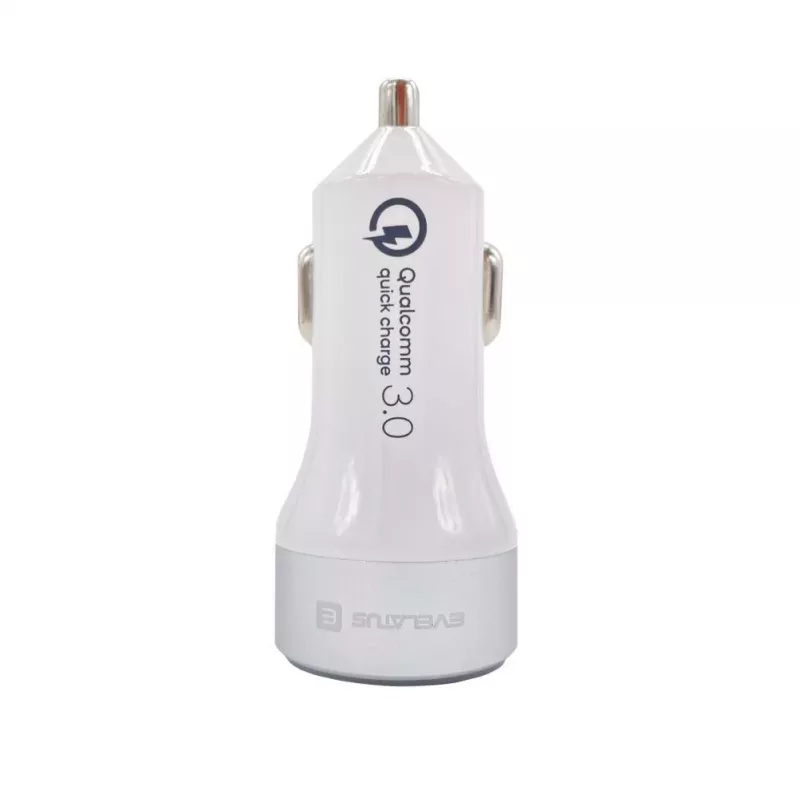 Evelatus Quick Car Charger QCC03 White automobilinis įkroviklis