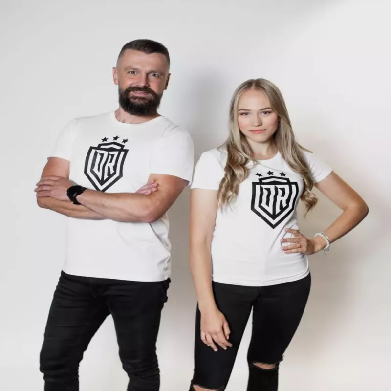 Dinamo Men's T-Shirt «DINAMO» with Black Printing XXL White
