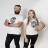 Moteriški marškinėliai Dinamo Women's T-Shirt DINAMO su juodu spaudiniu XS White