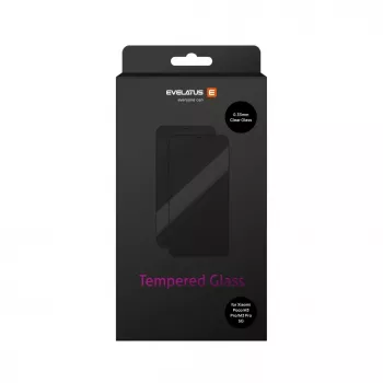 Evelatus Screen Protector for Xiaomi Poco M3 Pro / M3 Pro 5G - 0,33mm Flat Clear Tempered Glass with Japan Glue, Anti-Static