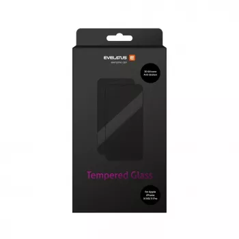 Evelatus Apple iPhone X/XS/11 Pro Rubber Anti-Broken 3D Glass Full Cover Japan Glue Glass Anti-Static