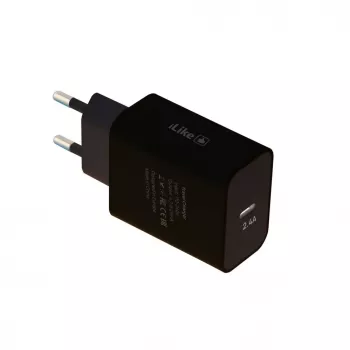 iLike Type-C Travel Charger ITC02 2.4A Black