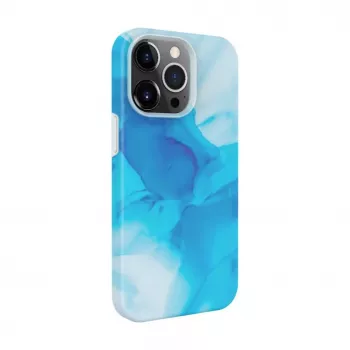 Evelatus Apple iPhone 13 Pro Premium Silicone Case Customized Print Blue