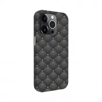 iLike Apple iPhone 14 Pro Max Cover Prowhite Customized Print Design Gray