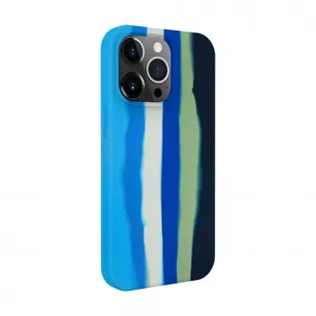 Evelatus Apple iPhone 13 Pro Silicone Case Multi-Colored Blue